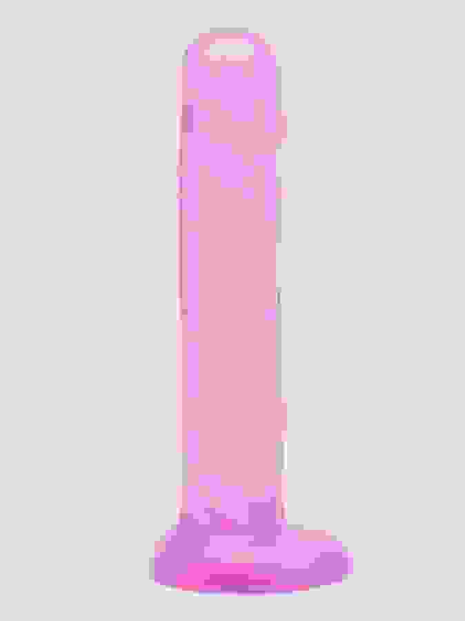 BASICS Suction Cup Dildo 8 Inch, Purple, hi-res